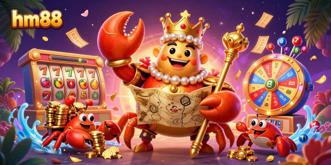 Experience thrilling gameplay at hm88 with vibrant slot reels and a festive atmosphere.