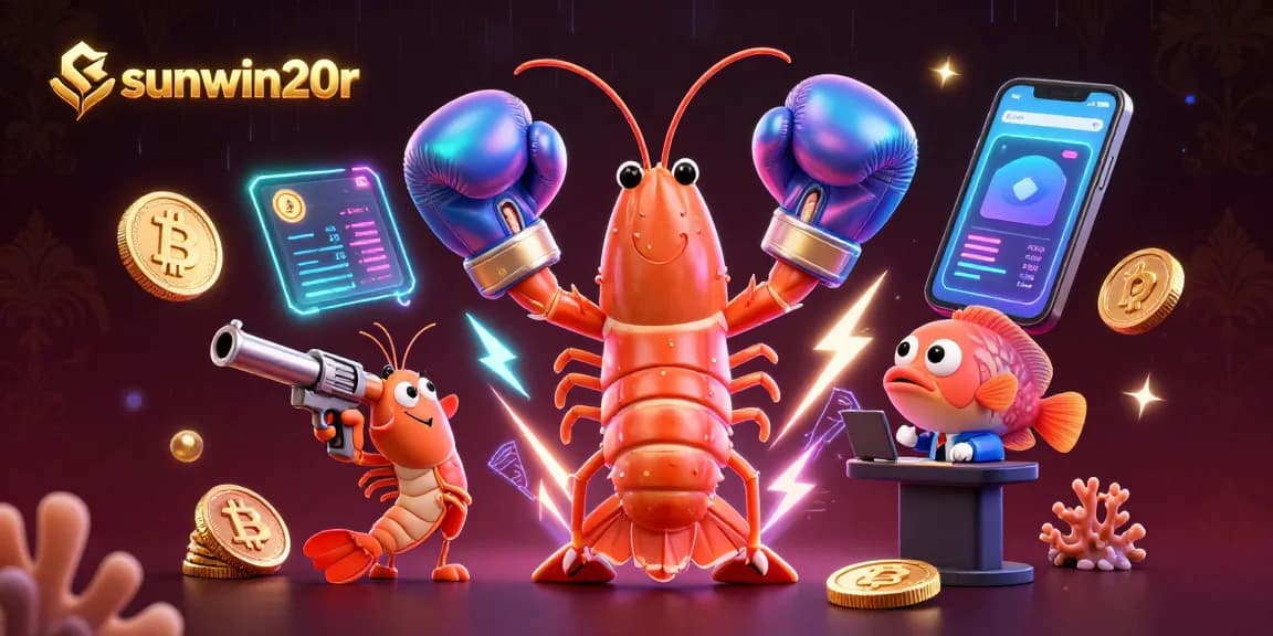 Engage in thrilling gameplay at sunwin20r with vibrant crypto elements and dynamic sea creatures.