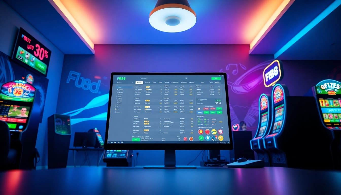 Engaging digital interface showcasing fb88's online gaming platform with vibrant betting options.