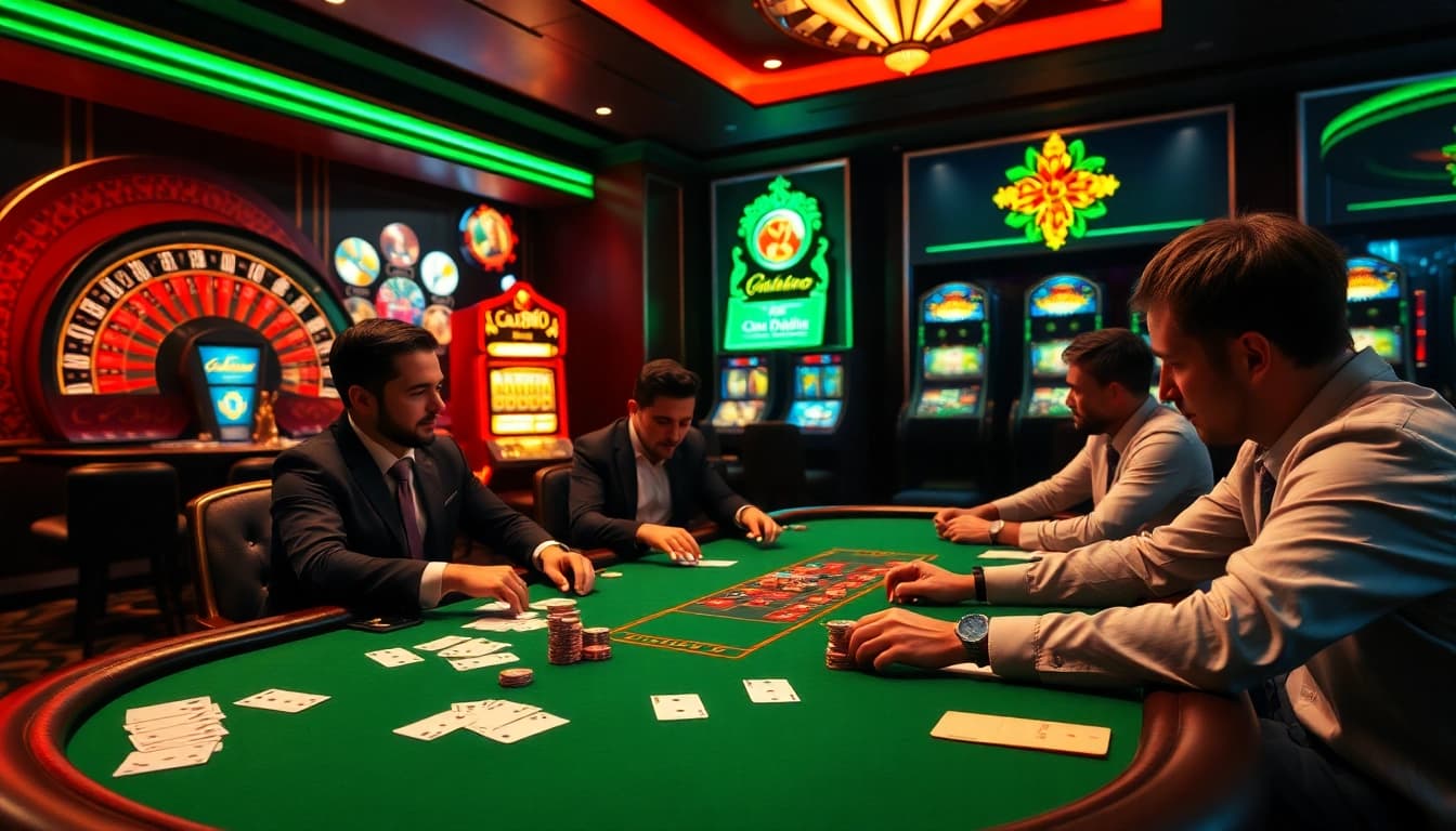 Experience the thrill of go88 at a luxurious poker table with high-stakes action.