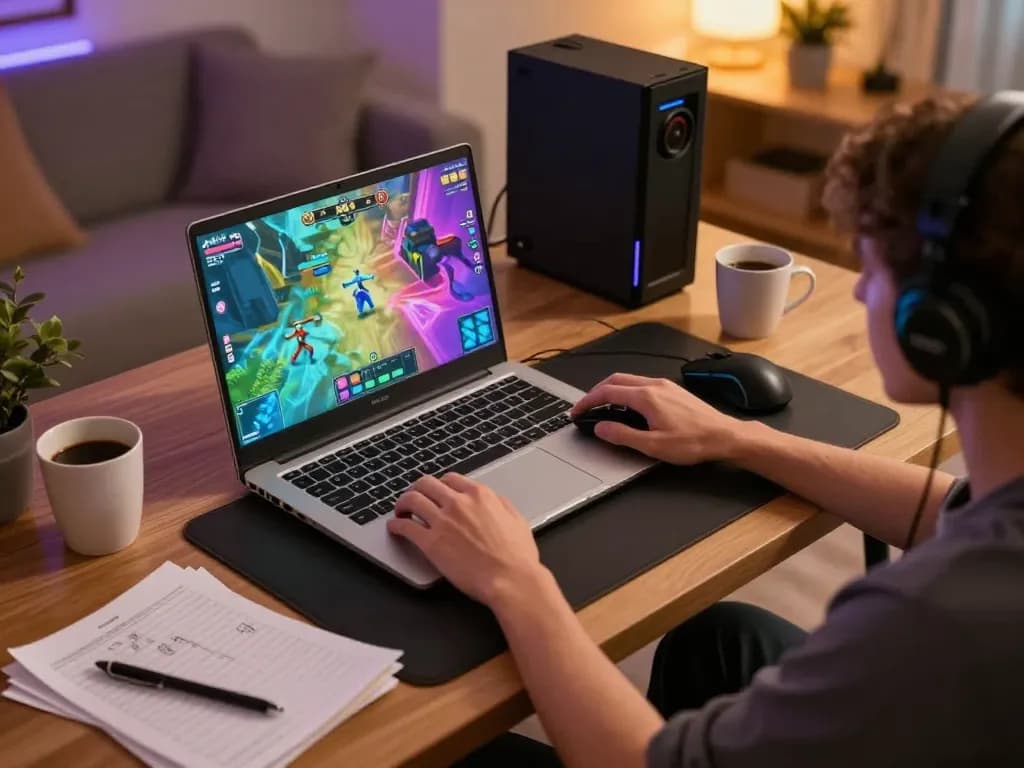 B52 players engaging in online gaming, showcasing strategy and excitement from a cozy setup.