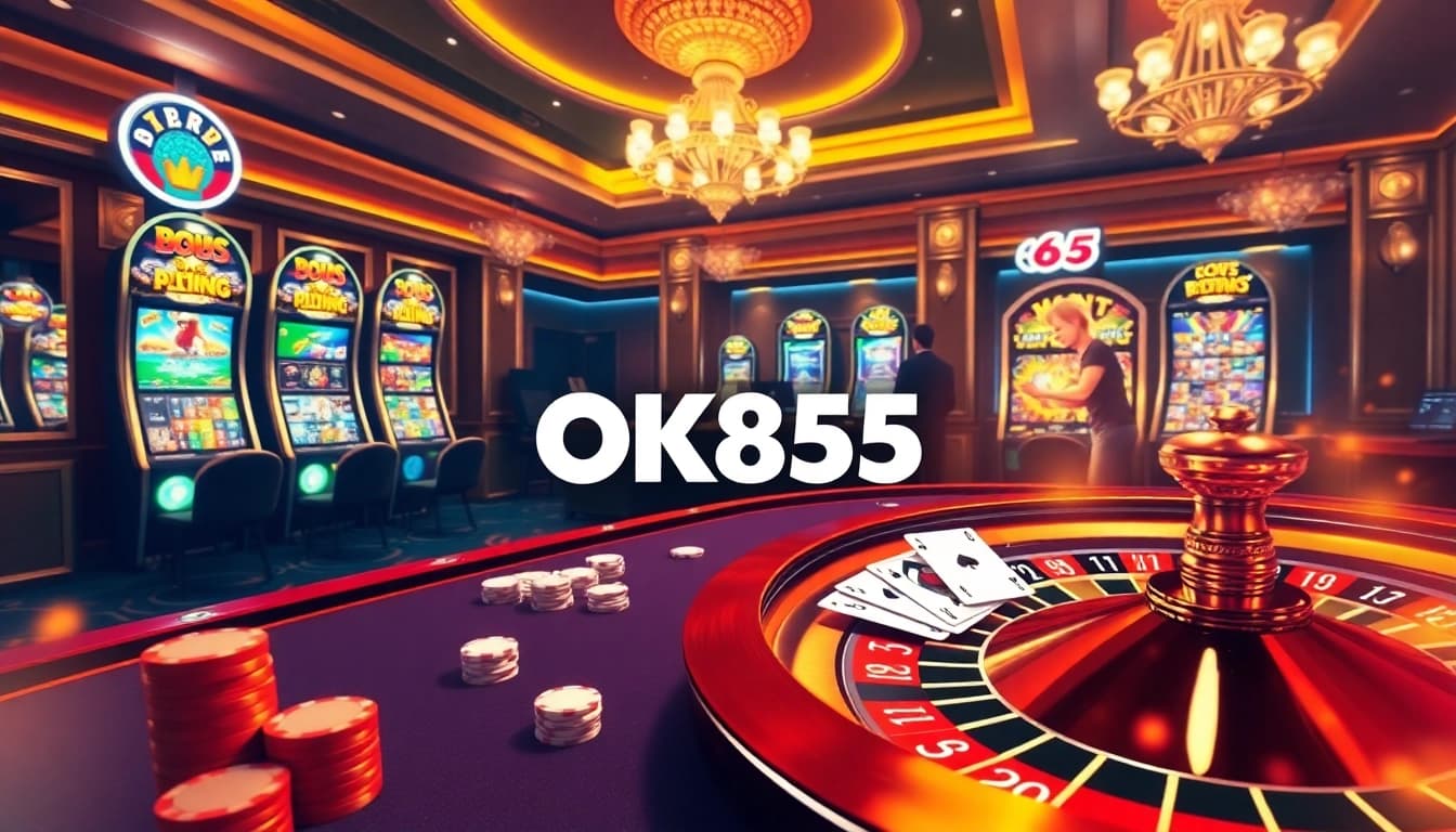 Experience the excitement of OK365 with vibrant online casino action featuring poker, roulette, and slots.