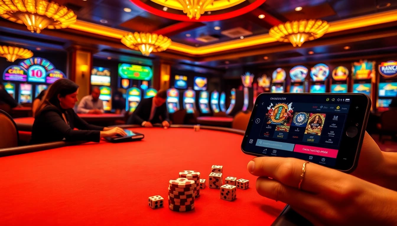 Experience thrilling gameplay at https://888vina.com/ with vibrant casino tables and engaging slot machines.