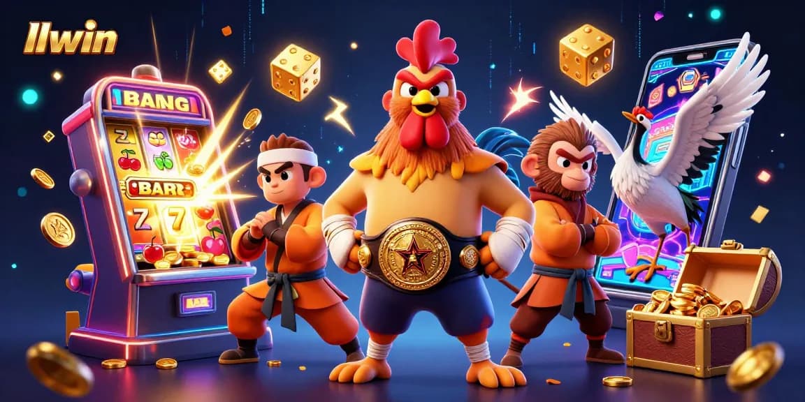 Experience thrilling wins at llwin with vibrant 3D casino characters celebrating jackpot excitement.