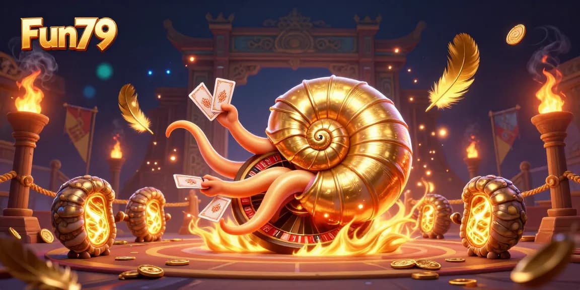 Engage with Fun79's thrilling nautilus-themed game atmosphere, featuring unique cards and golden elements.