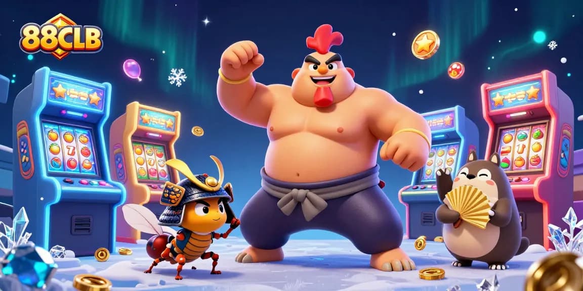 88CLB showcases a thrilling casino experience with vibrant game elements in a magical setting.