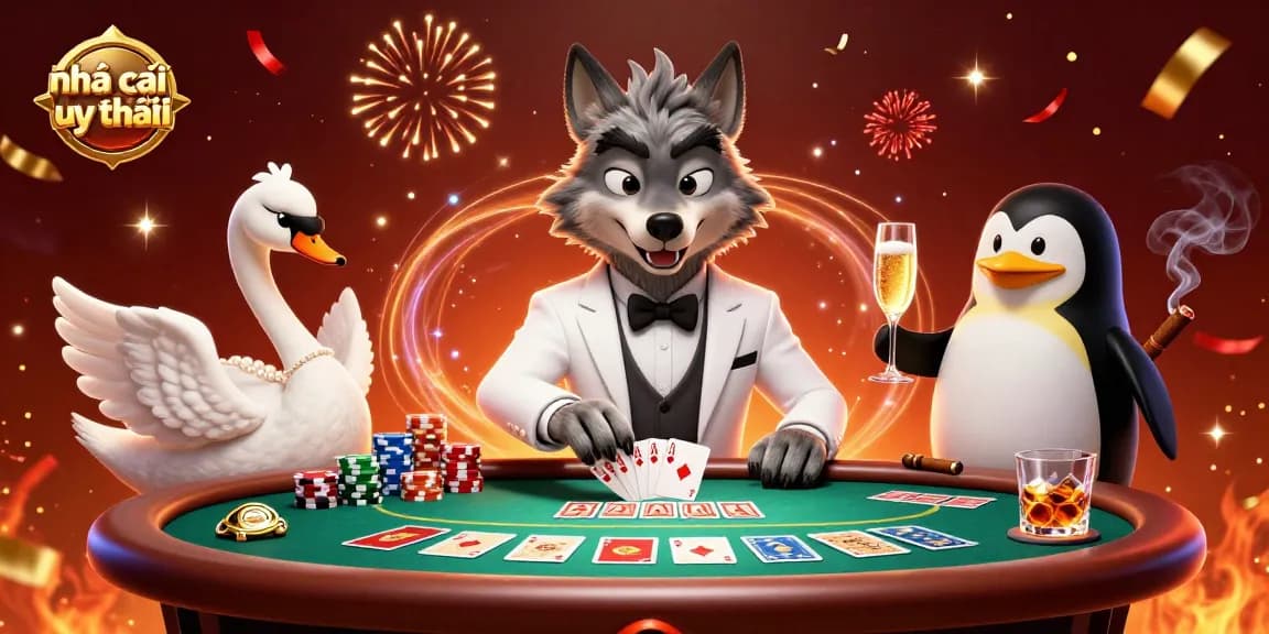 Experience excitement at nhà cái uy tín with a thrilling baccarat game featuring engaging characters.