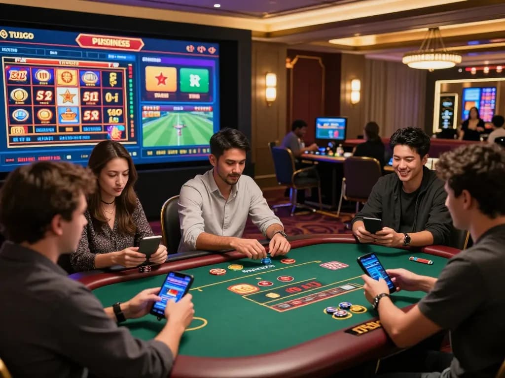 SC88 online gambling platform with diverse players enjoying games and betting activities in a vibrant gaming environment.