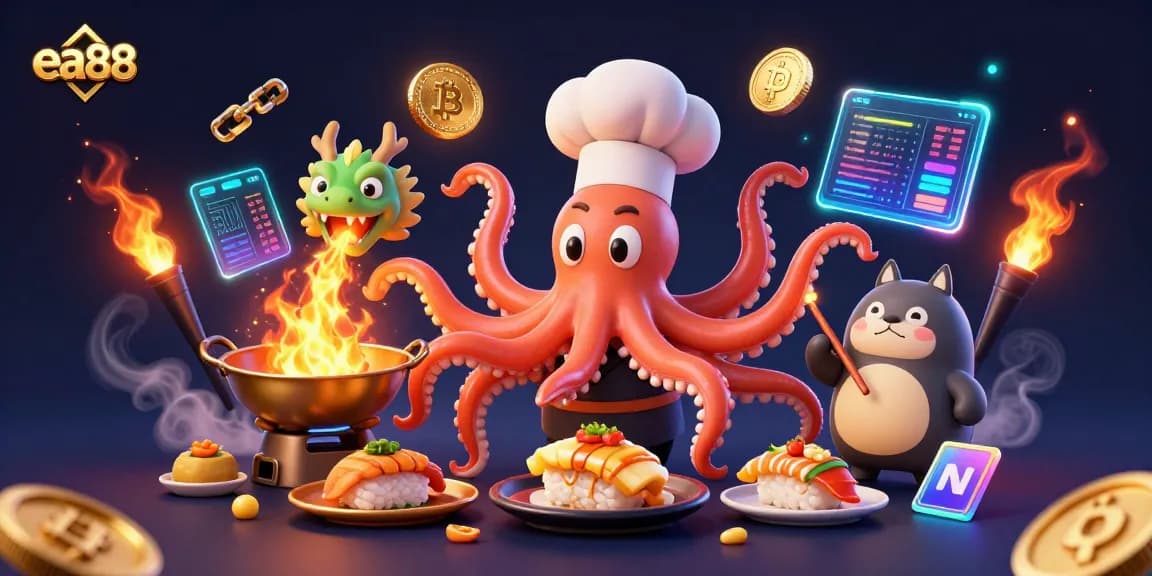 Bet on ea88 with engaging 3D illustration showcasing vibrant casino-themed elements.