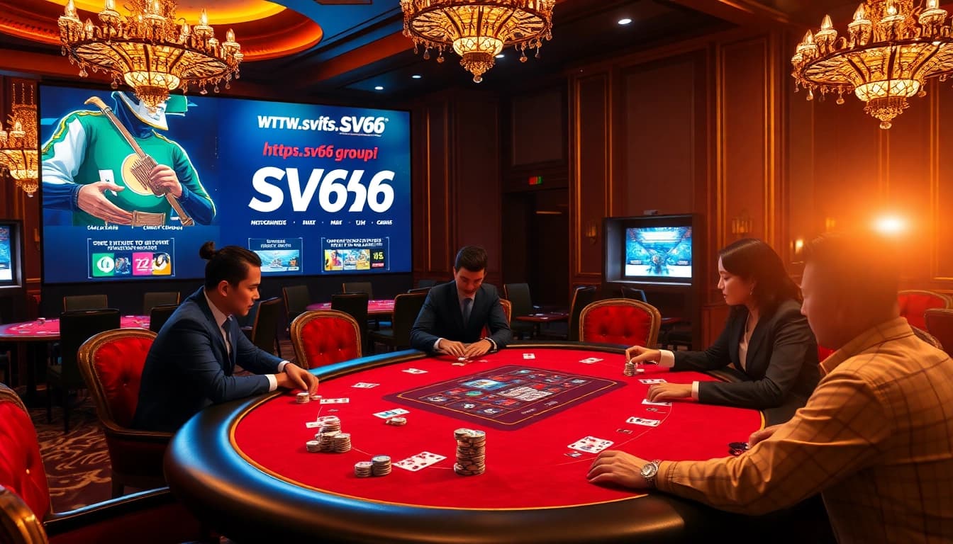 Engage in high-stakes poker excitement at https://sv66.group/, featuring vibrant chips and professional players.