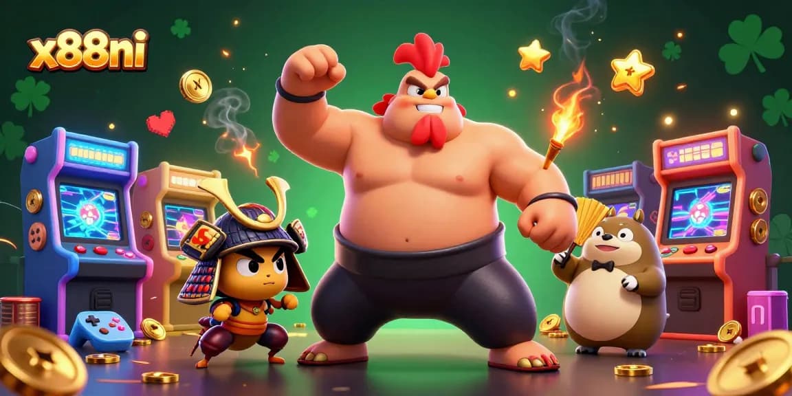 Experience top-level gaming at x88ni with vibrant 3D casino characters in action.