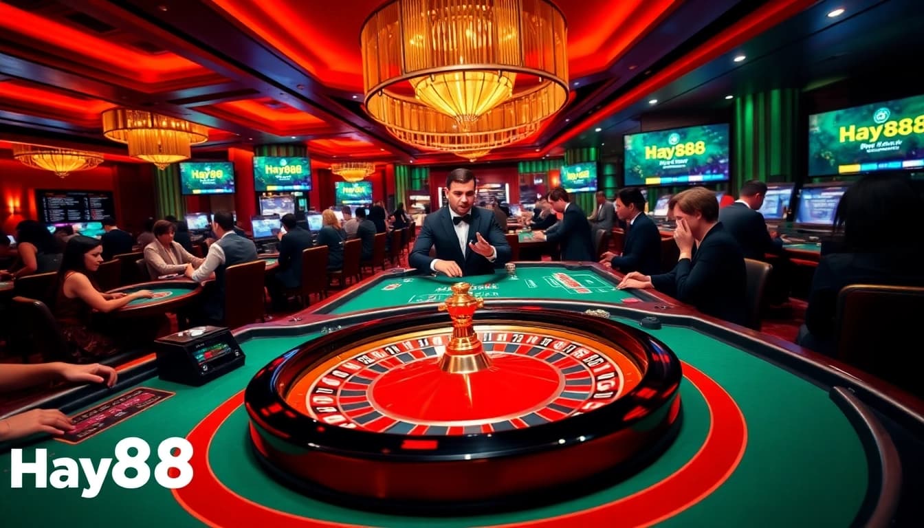Experience the excitement of Hay88 with vibrant casino tables and thrilling games.