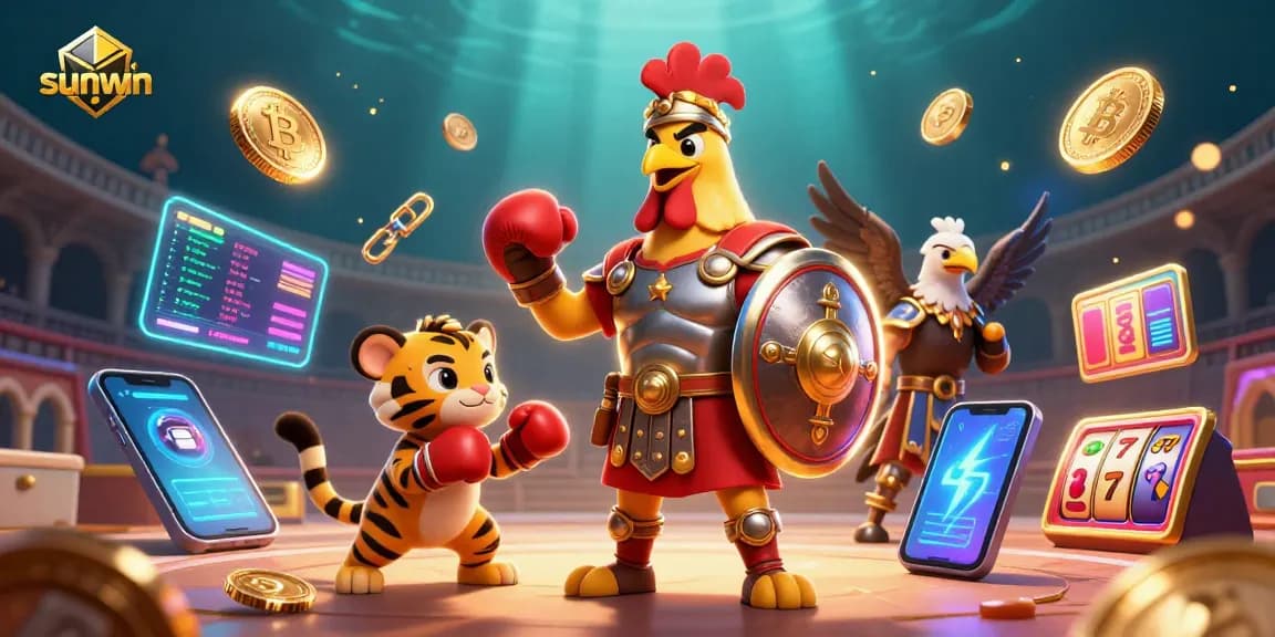 Experience the thrilling world of sunwin casino with dynamic characters and casino elements.