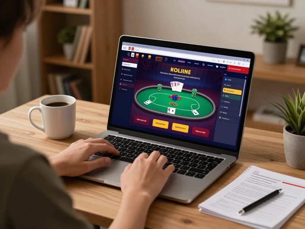 Engaging gameplay on fly88's online casino platform, featuring an immersive poker game.