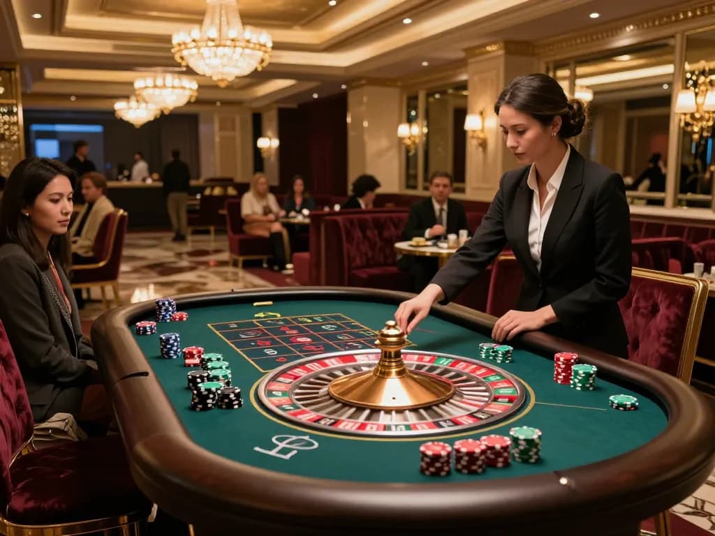 Win strategic bets at Vua99's exciting roulette table scene with dynamic gameplay and luxurious decor.