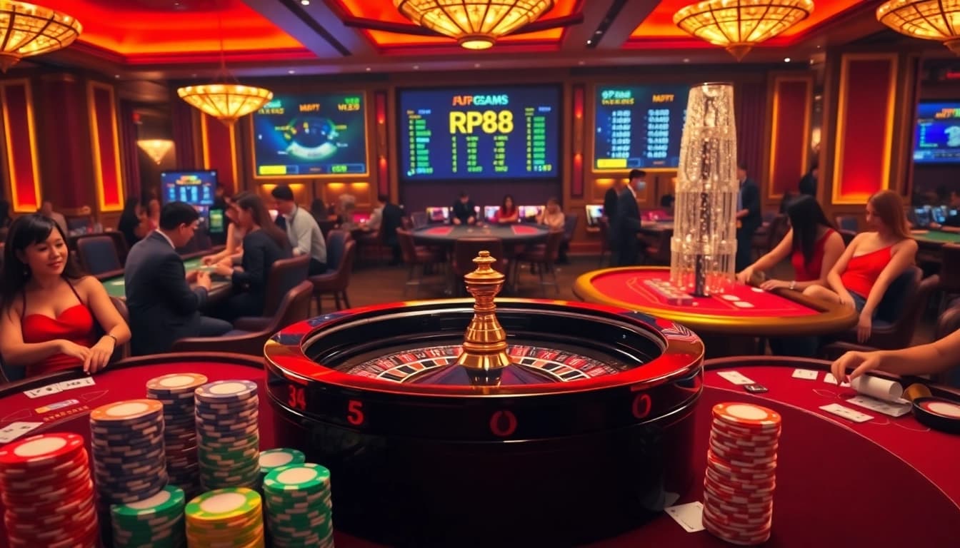Experience the thrill of RR88 casino with vibrant tables and exciting gameplay.