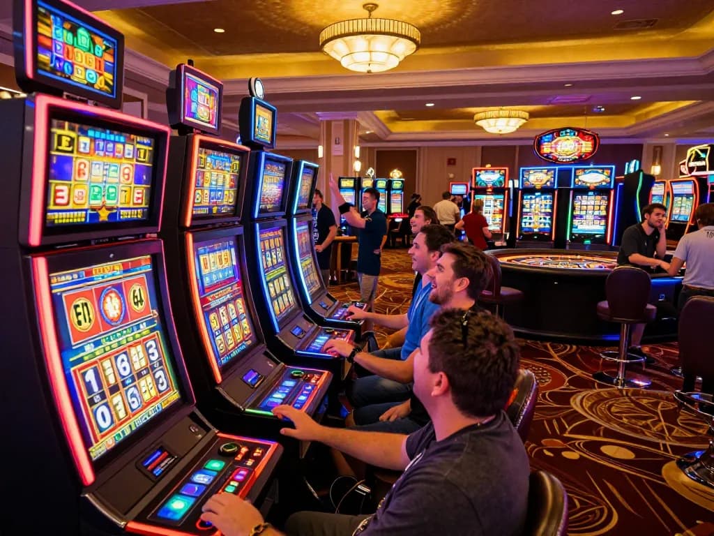 Players enjoying the thrill of slots while using TT88 strategy to maximize wins