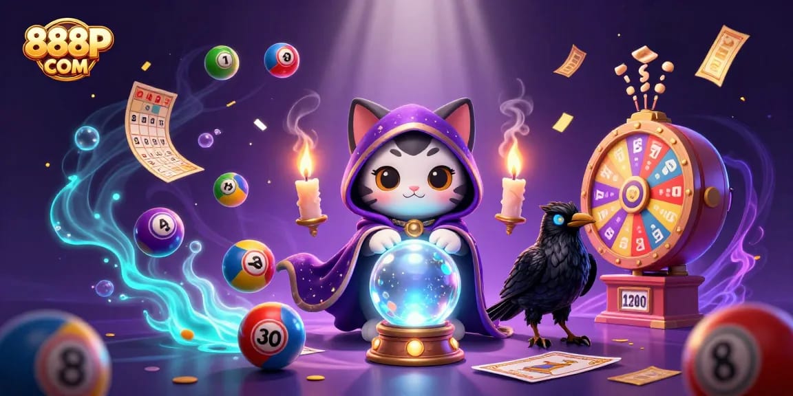 Experience exhilarating gaming excitement with 888P COM's vibrant casino illustrations featuring dynamic lottery scenes.