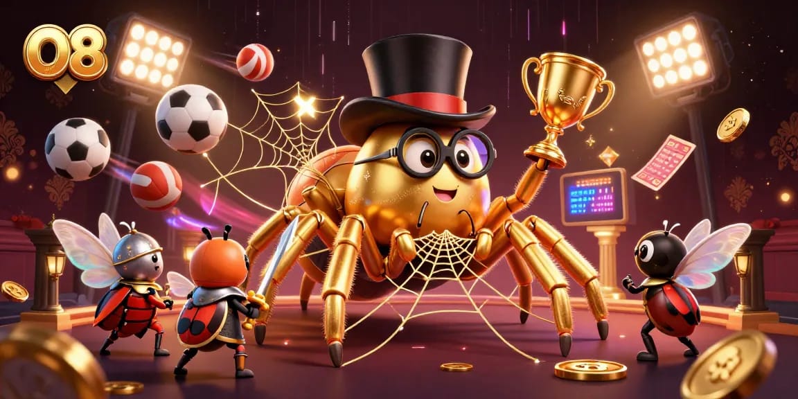 Engage with O8's vibrant casino action featuring games and entertainment in a dynamic scene.