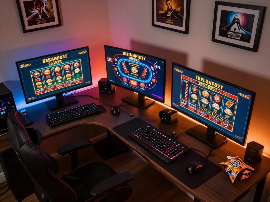 Engaged player enjoying an immersive online gambling experience with 789win.