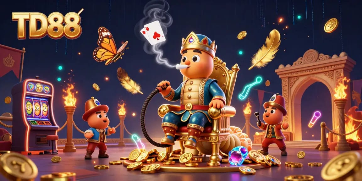 Experience thrilling gameplay at TD88 with vibrant slot machines and captivating casino atmosphere.