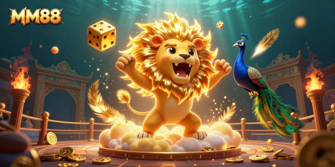Engage with MM88 through exciting casino gameplay featuring vibrant characters and immersive elements.