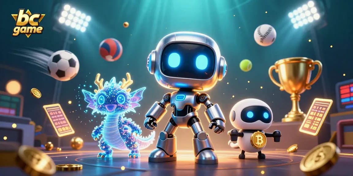 Experience thrilling gaming at bc game with a vibrant scene of a futuristic casino adventure.