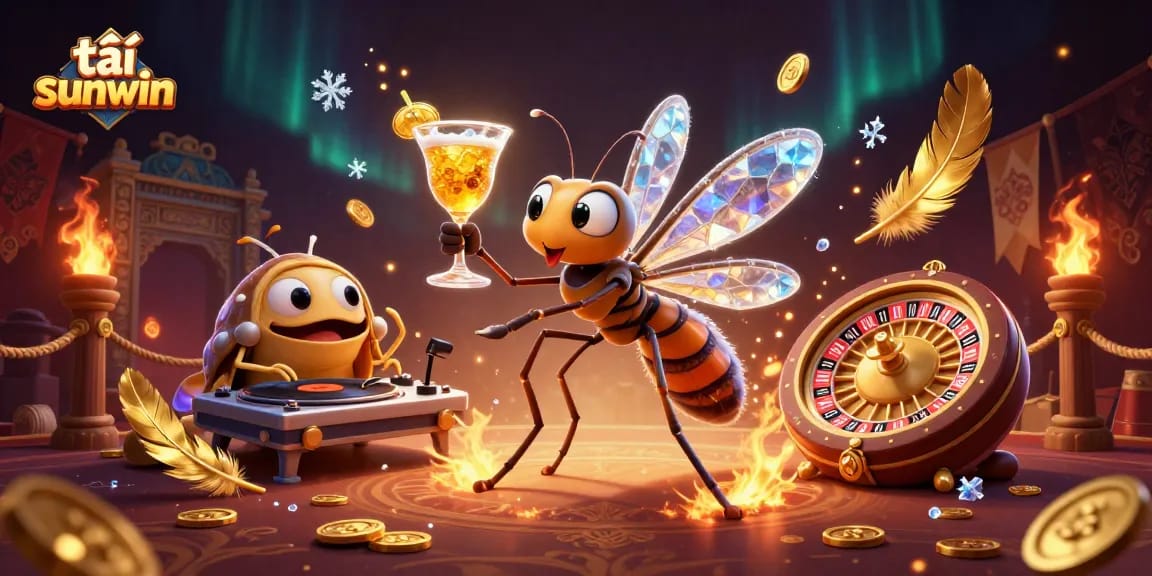 Experience exciting gameplay with tải sunwin as a frozen mosquito casino mascot and trilobite DJ.