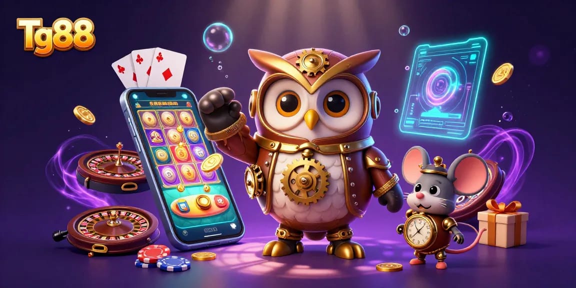 Tg88 offers thrilling casino gameplay with time-traveler owl and advanced gaming elements.