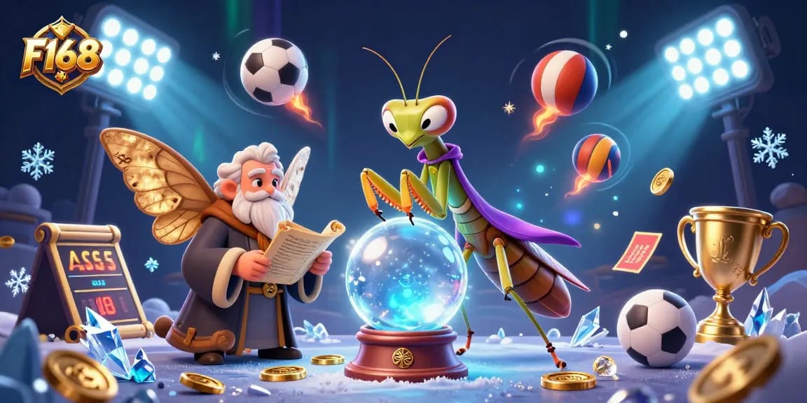 Experience the magic of F168 with dynamic betting action and vibrant casino elements in this illustration.