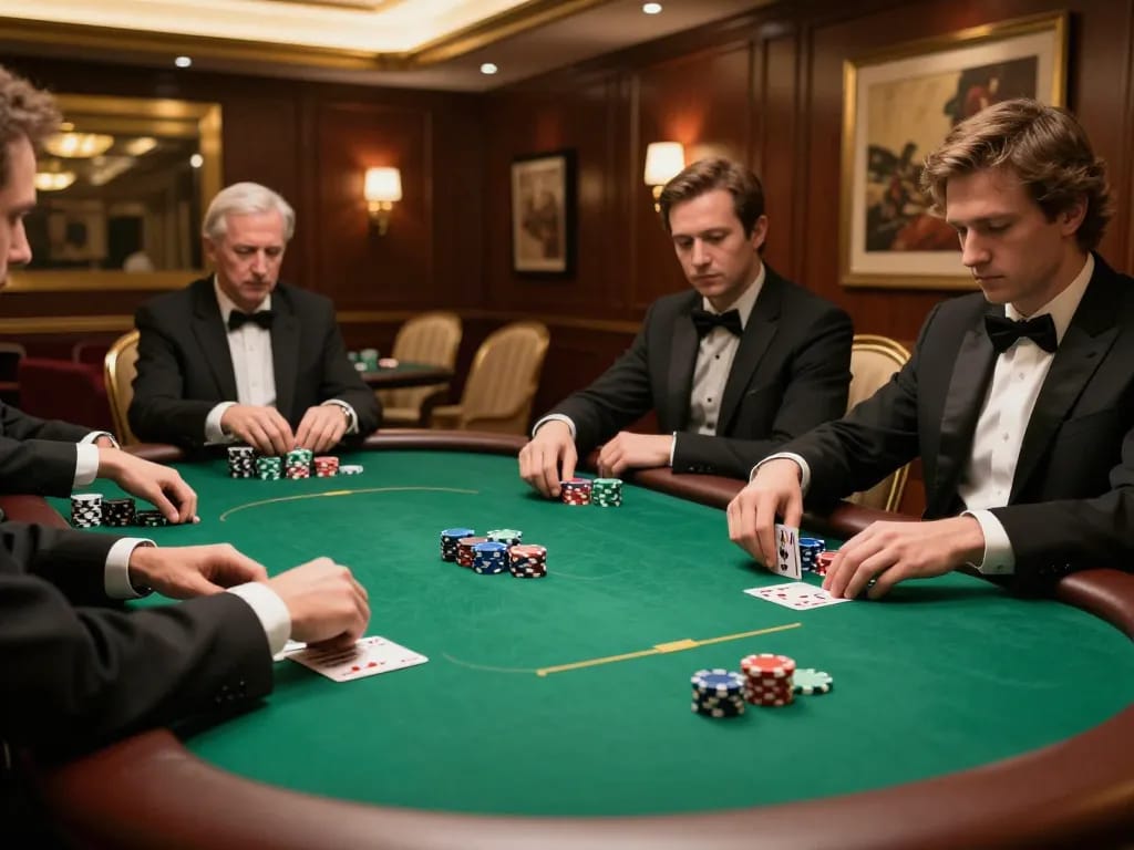 Max88 table game action showing exclusive poker play in high-stakes VIP setting.