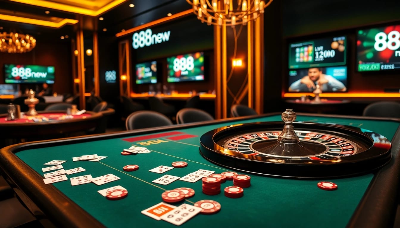 Experience the thrill of luxury gambling at 888new with roulette and poker.
