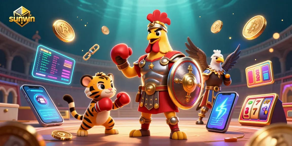 Experience the thrilling world of sunwin casino with dynamic characters and casino elements.