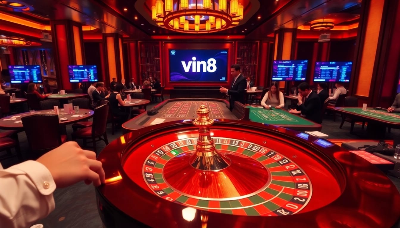 Experience the thrill of winning at Vin88 casino with exciting games and vibrant ambiance.