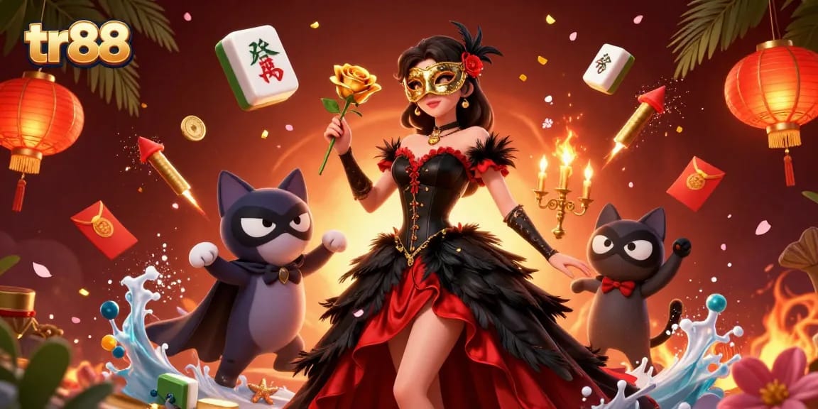 Experience thrilling wins at tr88 with this vibrant casino-themed illustration.