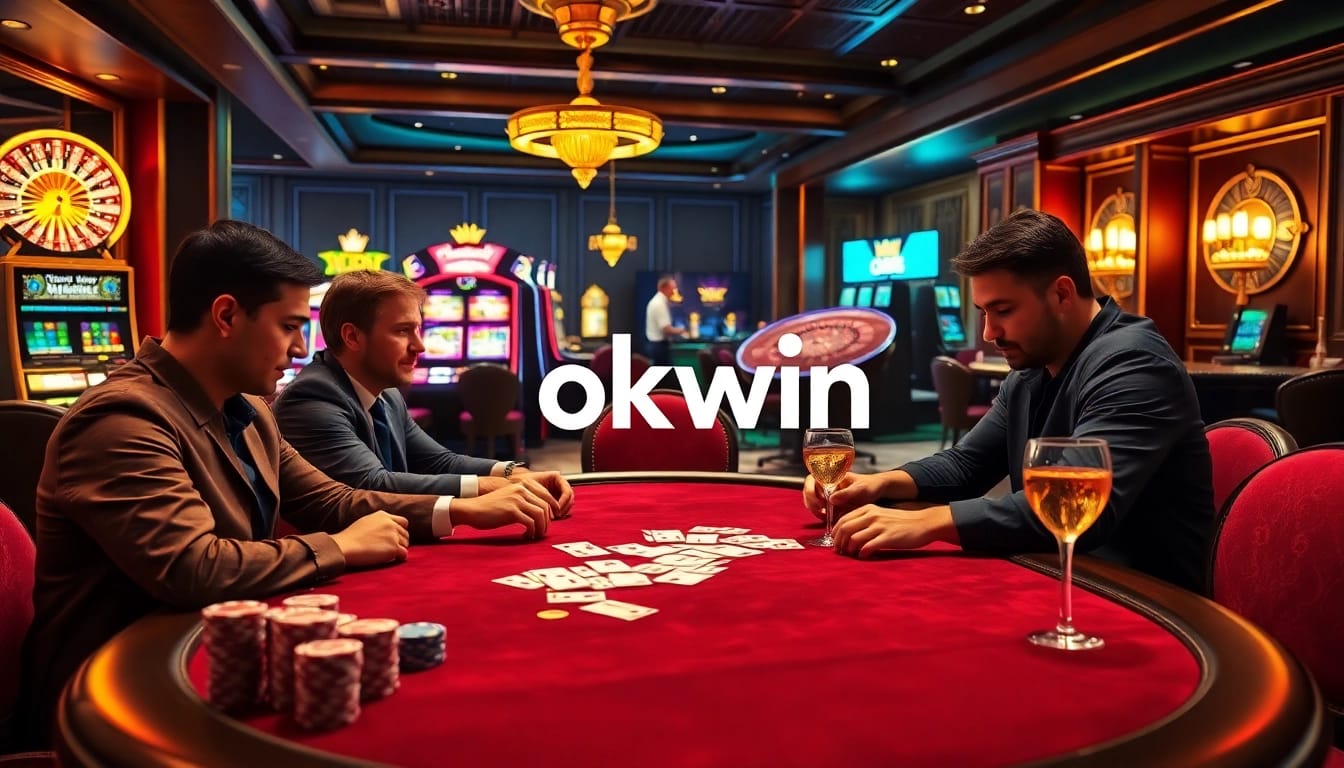 Experience intense strategy in a high-stakes poker game at okwin casino.