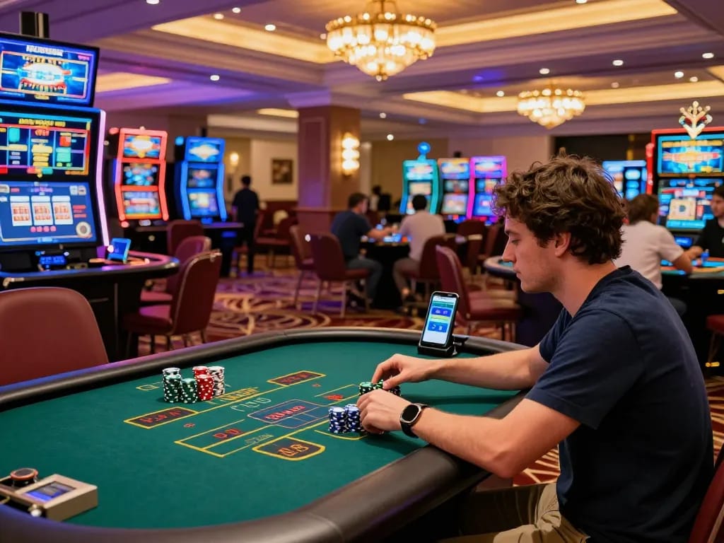 Exciting live gaming at TG88 casino with player engaged in action.