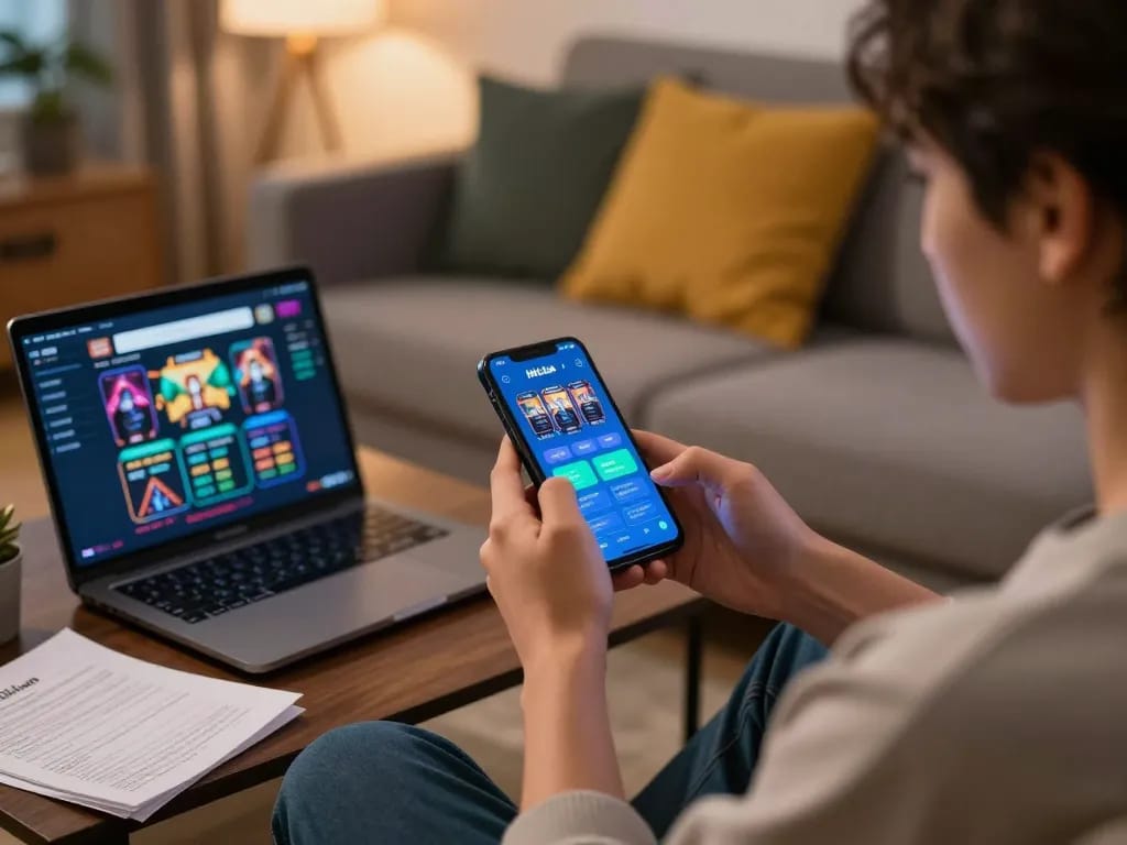 Engage in thrilling gameplay on the Hitclub app while enjoying a cozy home atmosphere