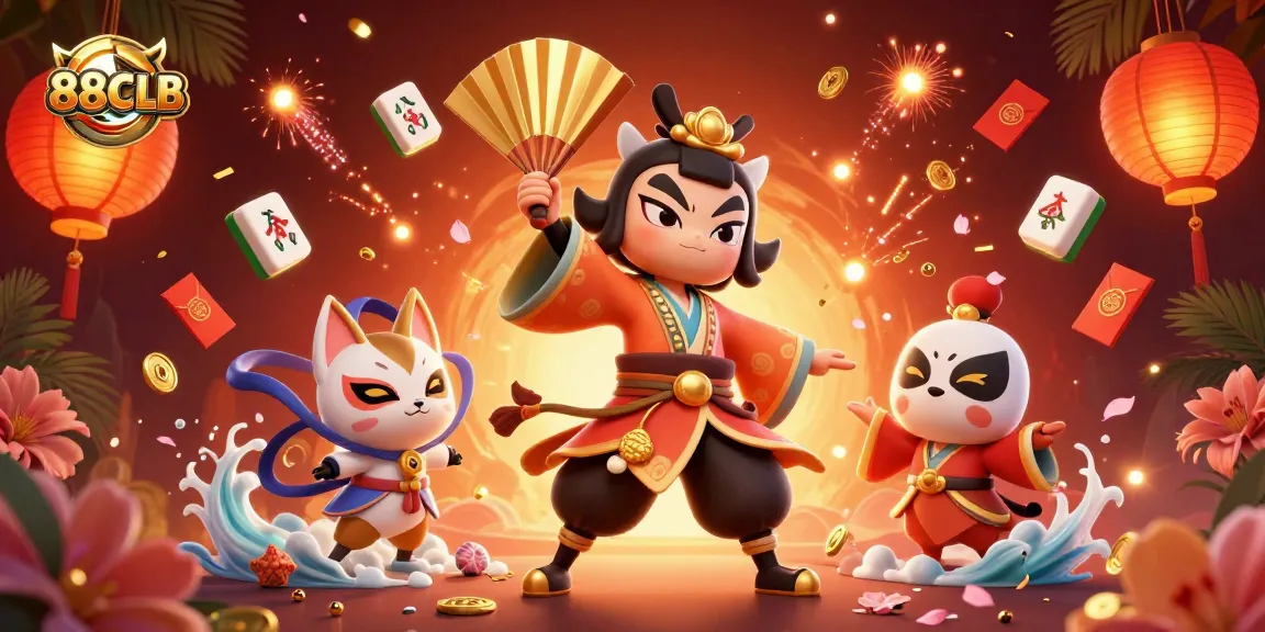 Gamblers enjoy vibrant action at 88CLB with kabuki warriors and casino games.