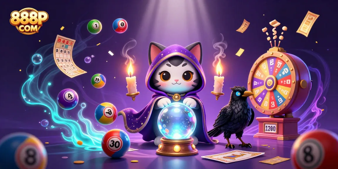 Experience exhilarating gaming excitement with 888P COM's vibrant casino illustrations featuring dynamic lottery scenes.