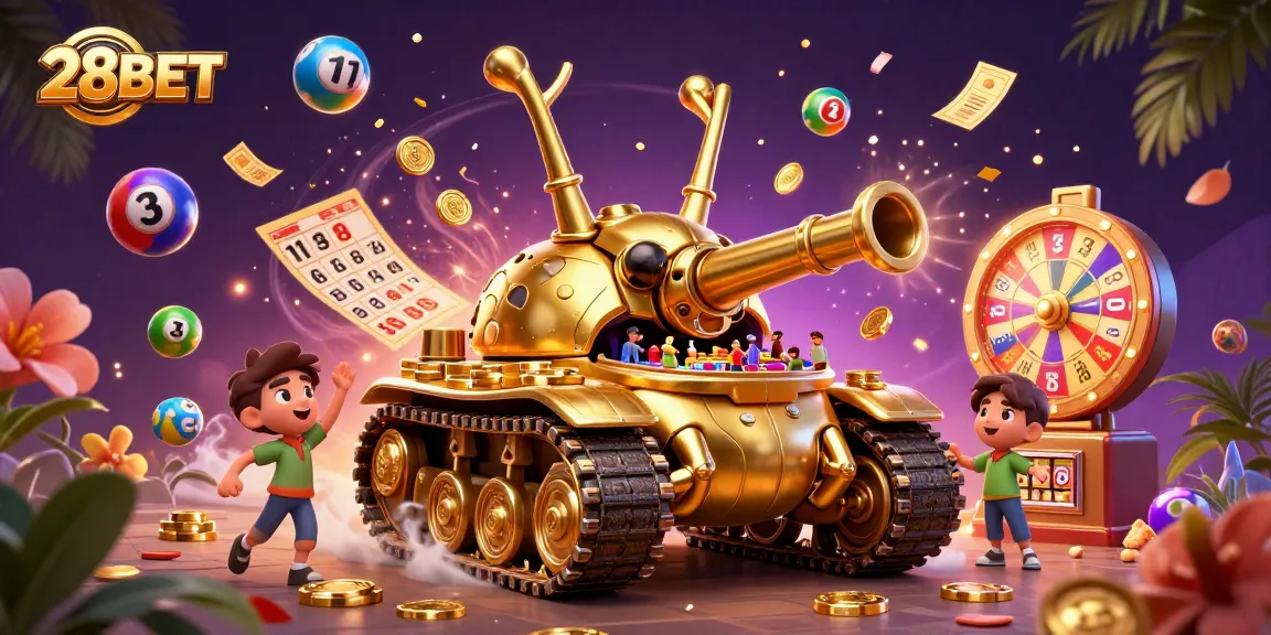 Experience 28BET's thrilling gaming atmosphere with a dynamic golden casino beetle illustration.