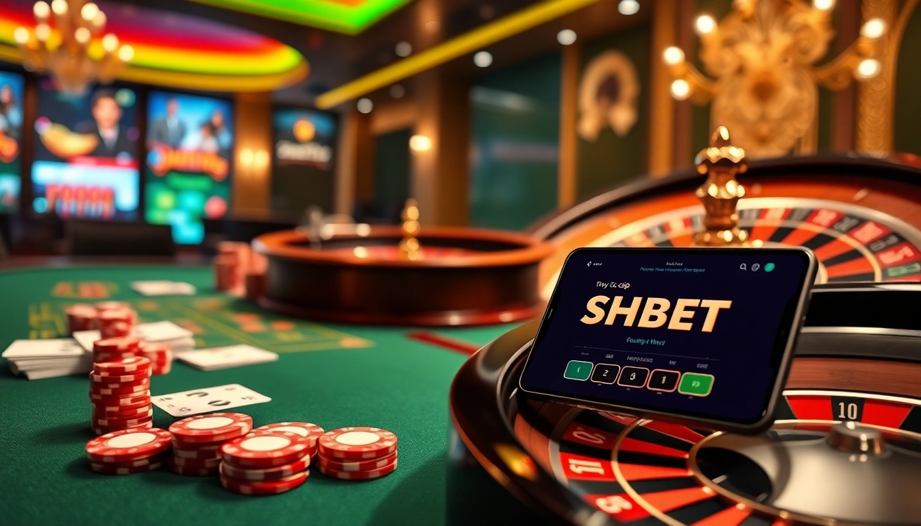 Engage in thrilling gambling experiences while accessing SHBET chính thức through modern casino visuals.