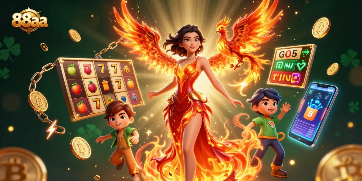 Engage with 88aa's vibrant casino world featuring stunning characters and exciting gaming elements.