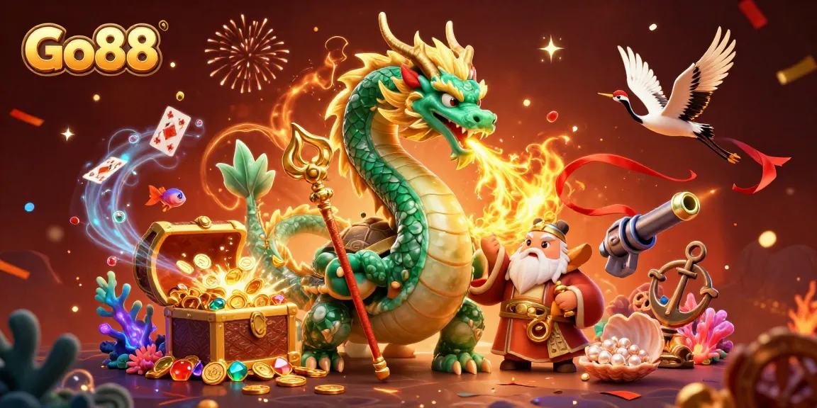 Go88 offers thrilling gaming adventures with vibrant characters and elements of luck and fortune.