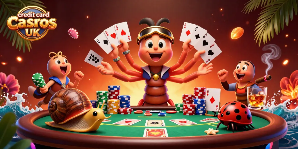Experience thrilling gameplay at credit card casinos UK with dynamic characters and colorful casino elements.