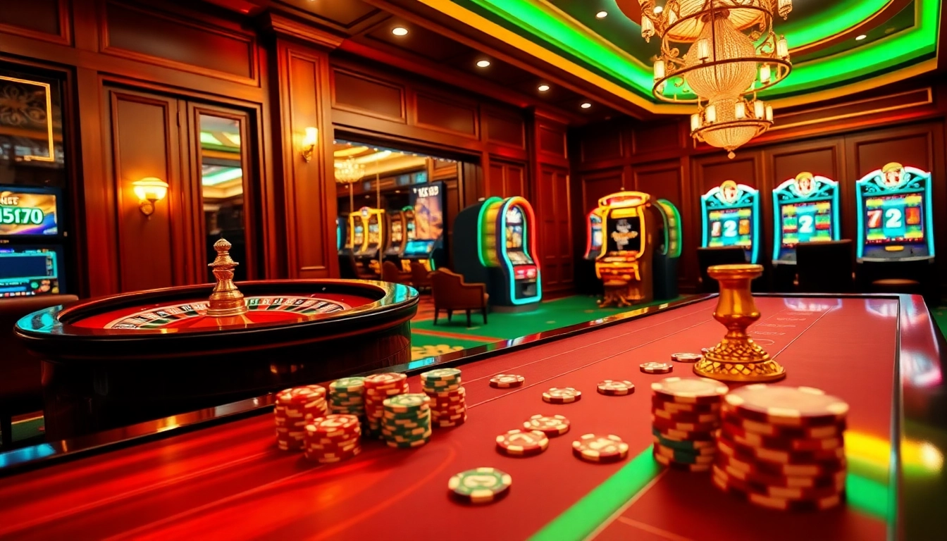 Experience thrilling gameplay with XX88 at a high-stakes casino table in this vibrant online gambling scene.