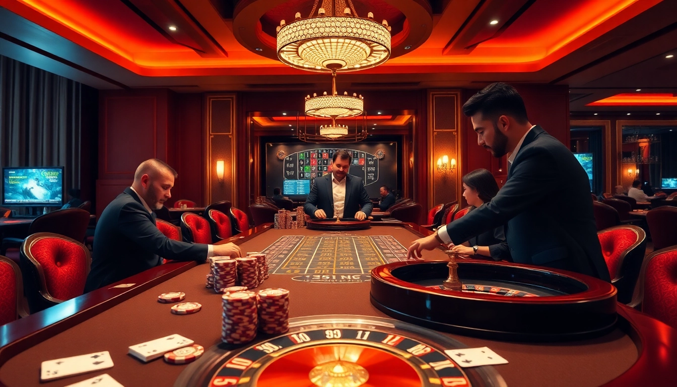 UU88 casino experience with vibrant poker table, luxurious chips, and classy dealer.