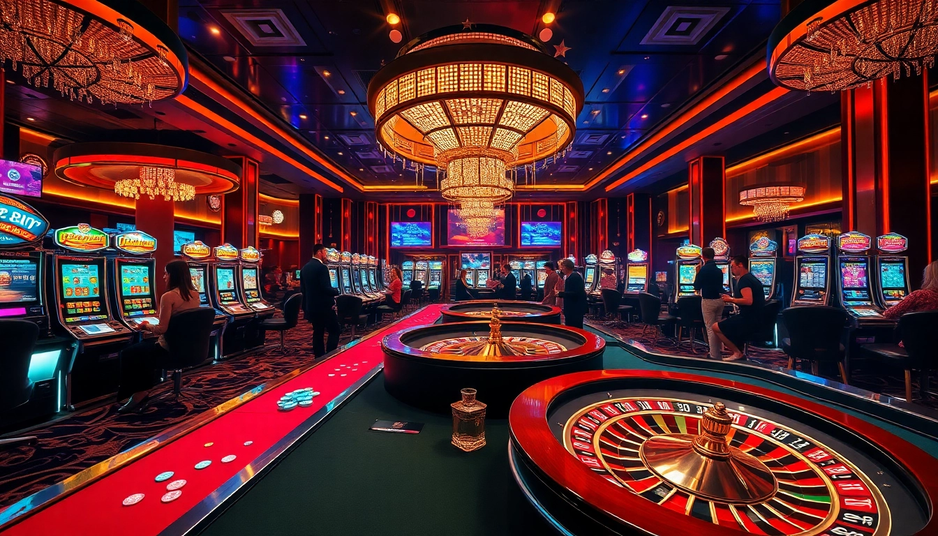 Experience the excitement of betting at 98WIN's luxurious casino tables and vibrant atmosphere.