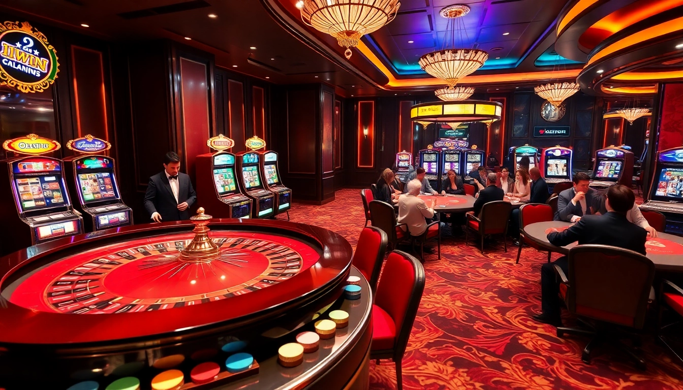 Players enjoying the 11win gaming experience at a luxurious casino table.
