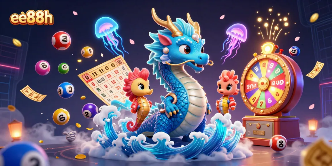 Experience the excitement at ee88h with dynamic money rain and colorful lottery elements in a vibrant casino scene.